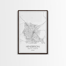 Load image into Gallery viewer, Henderson Street Map, Nevada Map, City Map Art, Minimalist Wall Art, Wall Art, Canvas Print, Gifts For Her, Travel Art, Man Cave Art,