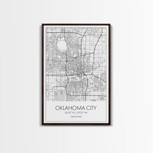 Load image into Gallery viewer, Oklahoma City Street Map, Oklahoma Map, City Map Art, Modern Art, Wall Art, Canvas Print, Bedroom Prints, Anniversary Gift, Travel Wall Art