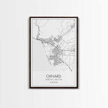 Load image into Gallery viewer, Oxnard Street Map, California Map, City Map Art, Minimalist Art, Wall Art, Canvas Print, Bedroom Print, Anniversary Gift, Travel Wall Print