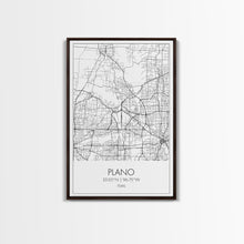 Load image into Gallery viewer, Plano Street Map, Texas Map, City Map Art, Minimalist Art, Wall Art, Canvas Print, Wall Art Prints, Travelling Gift, Living Room Décor