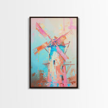 Carregar imagem no visualizador da galeria, Autumn Pastel Barn Scene with Soft Hues - Framed Canvas Print, Rustic Decor, Countryside Art for Living Room, Farmhouse Wall Art for Home