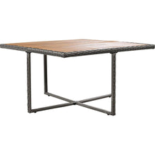 Carregar imagem no visualizador da galeria, Patio Furniture Set, 9 Piece Outdoor Conversation Set, CoffeeTable with Ottomans, Solid wood coffee table