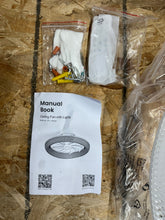 Load image into Gallery viewer, ANTOINE 20 in. LED Indoor White Low Profile Ceiling Fan with Dimmable Lighting Small Flush Mount Ceiling Fan with Remote