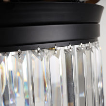 Carregar imagem no visualizador da galeria, 42" Modern Downrod Mount Crystal Ceiling Fan with Lighting and Remote Control