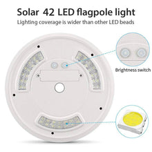 Carregar imagem no visualizador da galeria, 42 LED Flagpole Solar Lights with Adjustable Brightness & IP55 Waterproof