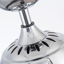 Carregar imagem no visualizador da galeria, 42" Modern Chrome Downrod Mount Crystal Ceiling Fan with Lighting and Remote Control