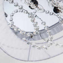 Carregar imagem no visualizador da galeria, 42" Modern Chrome Downrod Mount Crystal Ceiling Fan with Lighting and Remote Control