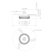 Carregar imagem no visualizador da galeria, 42" Modern Downrod Mount Crystal Ceiling Fan with Lighting and Remote Control