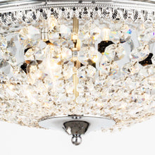 Carregar imagem no visualizador da galeria, 42" Servantes Modern Downrod Mount Crystal Ceiling Fan with Lighting and Remote Control