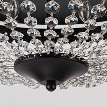 Carregar imagem no visualizador da galeria, 42" Servantes Modern Downrod Mount Crystal Ceiling Fan with Lighting and Remote Control