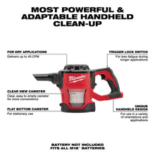Carregar imagem no visualizador da galeria, Milwaukee 0882-20 M18™ Compact Vacuum