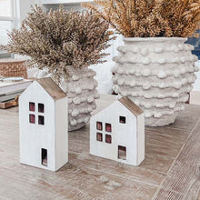 Carregar imagem no visualizador da galeria, Wooden Village Houses, Pick Your Color | Set of 2