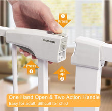 Carregar imagem no visualizador da galeria, Baby Gate Extra Wide 29.5-51.5" Pressure Mounted Dog Gate with Walk Through Door