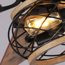 Carregar imagem no visualizador da galeria, 48" Antwerp Farmhouse Flush Mount Reversible Ceiling Fan with Lighting and Remote Control