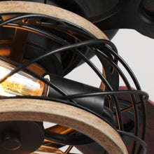 Carregar imagem no visualizador da galeria, 48" Antwerp Farmhouse Flush Mount Reversible Ceiling Fan with Lighting and Remote Control