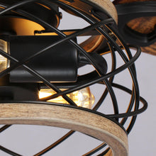 Carregar imagem no visualizador da galeria, 48" Antwerp Farmhouse Flush Mount Reversible Ceiling Fan with Lighting and Remote Control