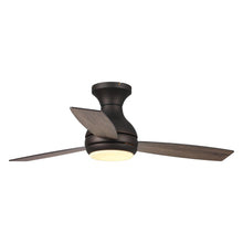 Carregar imagem no visualizador da galeria, 48" Beckette Farmhouse Flush Mount Reversible Ceiling Fan with Lighting and Remote Control
