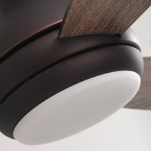 Carregar imagem no visualizador da galeria, 48" Beckette Farmhouse Flush Mount Reversible Ceiling Fan with Lighting and Remote Control