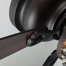 Carregar imagem no visualizador da galeria, 48" Modern Flush Mount Reversible Crytsal Ceiling Fan with Lighting and Remote Control