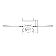 Carregar imagem no visualizador da galeria, 48" Thurber Industrial Satin Nickel Flush Mount Reversible Ceiling Fan with Lighting and Remote Control