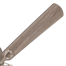 Carregar imagem no visualizador da galeria, 48" Thurber Industrial Satin Nickel Flush Mount Reversible Ceiling Fan with Lighting and Remote Control