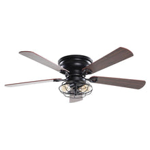 Carregar imagem no visualizador da galeria, 48" Ummuhan Industrial Flush Mount Ceiling Fan with Lighting