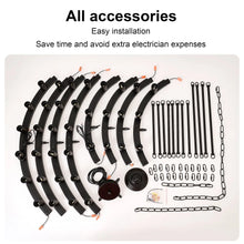 Carregar imagem no visualizador da galeria, 48" Wagon Wheel Hanging Lights Ceiling Chandelier for Dining & Living Room