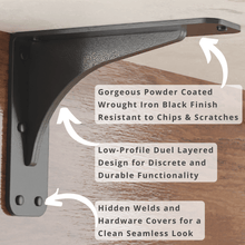 Carregar imagem no visualizador da galeria, Gladiator Low Profile Granite Countertop Brackets