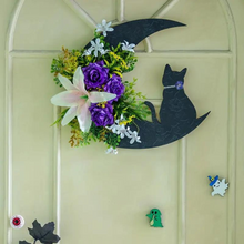 Load image into Gallery viewer, Black Cat Wreath