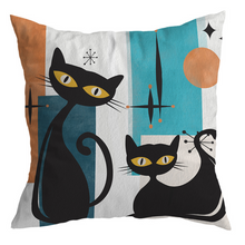 Carregar imagem no visualizador da galeria, Atomic Retro Feline Cushion Cover