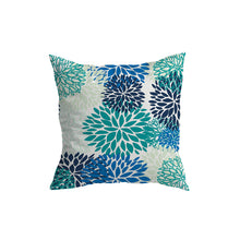 Load image into Gallery viewer, Blooms Blue Cushion Covers