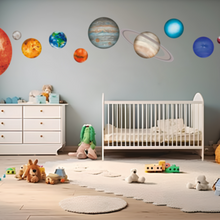 Cargar imagen en el visor de la galería, Solar System Wall Stickers Set