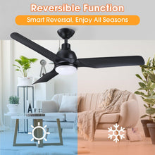 Carregar imagem no visualizador da galeria, 52" Cason Induatrial Downrod Mount Reversible Ceiling Fan with LED Lighting and Remote Control