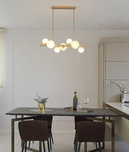 Carregar imagem no visualizador da galeria, Modern Light Luxury Chandelier with Horizontal Pipe Suspension for Kitchen