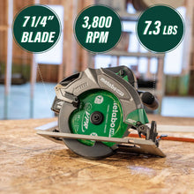Carregar imagem no visualizador da galeria, Metabo HPT C1807DAQ4M 18V MultiVolt 7-1/4 Inch Cordless Circular Saw