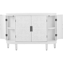 Carregar imagem no visualizador da galeria, Accent Storage Cabinet Sideboard Wooden Cabinet with Antique Pattern Doors for Hallway, Entryway, Living Room