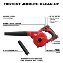 Load image into Gallery viewer, Milwaukee 0884-20 M18™ Compact Blower