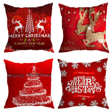 Carregar imagem no visualizador da galeria, Red Christmas Cushion Covers