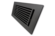 Cargar imagen en el visor de la galería, Cast Aluminum Linear Bar Vent Covers - Carbon Gray