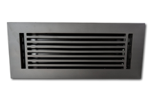 Cargar imagen en el visor de la galería, Cast Aluminum Linear Bar Vent Covers - Carbon Gray