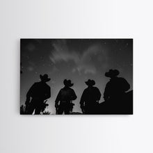 Load image into Gallery viewer, Cowboy Prints Framed Wall Art, Western Decor, Farmhouse Decor, Cowboy Photography, Gloss Metal Wall Art, Wood Framed Rustic Decor
