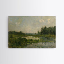 Carregar imagem no visualizador da galeria, By The Water - Framed Canvas Print, English Landscape, Painting Print On Canvas Or Metal, Living Room Decor