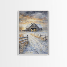 Carregar imagem no visualizador da galeria, Fall Decor, Barn Amongst The Falling Leaves, Farmhouse Decor, Fall Art, Autumn Decor, Thanksgiving Seasonal Wall Art