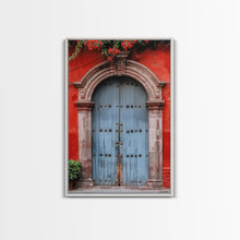 Cargar imagen en el visor de la galería, Change1 Indian Wall Art, Colorful Indian Doors, Framed Canvas Print, Painting Print, Traditional Hindu Architecture, Ready To Hang