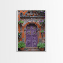Cargar imagen en el visor de la galería, Change34 Architecture Print, 19th Century Architecture Photography, Mexico City Wall Art, Wood Framed Canvas Print