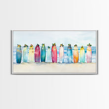 Cargar imagen en el visor de la galería, Christmas beach art, tropical Christmas decor, canvas print, Christmas wall art, beach Christmas decor, holiday wall art