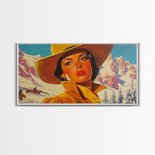 Carregar imagem no visualizador da galeria, Framed Canvas Print autumn meets winter with vibrant fall trees snow-covered fields, seasonal art a unique blend of autumn winter decor