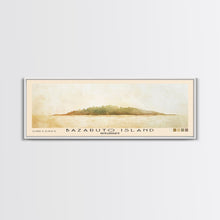 Load image into Gallery viewer, Bazaruto Island, Mozambique Watercolor Beach Print, Vacation Gift, Mozambique Wall Art, Beach Painting, Beach Decor, Beach Painting