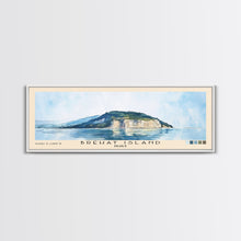 Load image into Gallery viewer, Bréhat Island, France Watercolor Beach Print, Vacation Gift, France Wall Art, Beach Painting, Beach Decor, Beach Painting