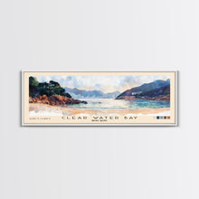 Cargar imagen en el visor de la galería, Clear Water Bay, Hong Kong Watercolor Beach Print, Vacation Gift, Hong Kong Wall Art, Framed Canvas Print, Framed Beach Painting